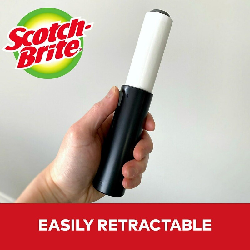 Scotch-Brite Mini Travel Lint Roller, Works Great On Pet Hair,