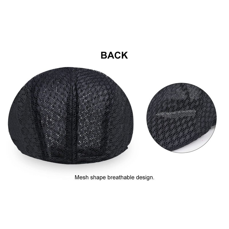 Rayson Flat Cap Breathable Summer Mesh Golfer Hat Newsboy Hats