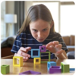 Roo Games You've Been Framed! – Fast-Paced Wooden Stacking & Building Board Game for Kids & Family – 4 Difficulty Levels, 2-4 Players, Ages 8+