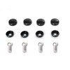 12"x6" Backing Reinforce Black Painted Stainless Steel License Plate -