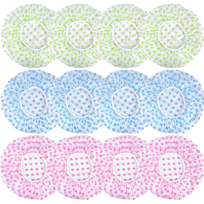 12 Piezas Gorros De Baño Impermeable Para Mujer Gorros de