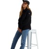 Burton Womens Hearth Snap Up Fleece, True Black, Small