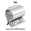 EVIL ENERGY 2.75 Inch Exhaust Clamp,Butt Joint Band Clamp Sleeve