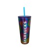 Starbucks Fluorescent Rainbow Cold Cup (24 oz)