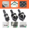 Bestgle 5 Flutes Countersink Chamfer Drill Bits, 90 Degree Chamfering