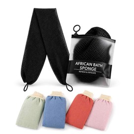 Exfoliating Bath Set - African Net Sponge - Exfoliating Washcloth