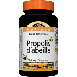 Holista Bee Propolis 500 mg, 80 Capsules, Antioxidant for the Maintenance of Good Health