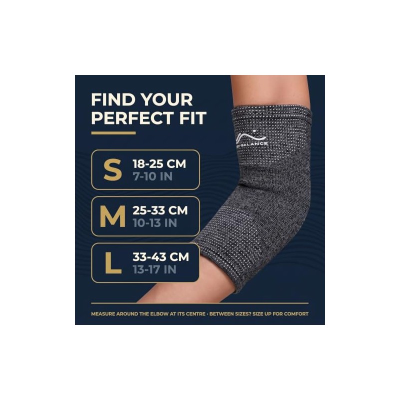 Elbow Support Compression, Tennis and Gym, Size L