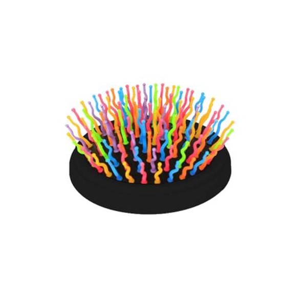 AiesLink EYE CANDY Rainbow Volume S Brush, Compact Black, W