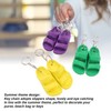 3 Pairs Slipper Keychain Silicone Multifunctional Key Chain Key Ring