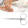 Professional Precise Pointed Tip Cuticle Scissors Stainless Steel Curved Blade