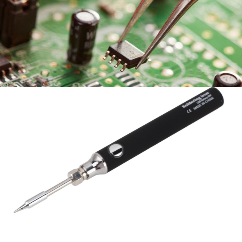 Soldering Iron Kit Cordless Electronic Welding Pen USB Rechargeable Adjustable
