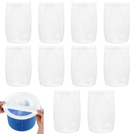 UYVPAER Pack of 10 Pool Skimmer Socks, Filter Socks, Filter Socks, Pool Socks, Skimmer Nets for Fine Filtering, Filter Accessories, Skimmer Sock, Sock for Filter Basket, Skimmer Basket