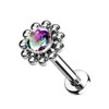 Pierced Owl 16-18G G23 Implant Grade Titanium Threadless Push-in CZ