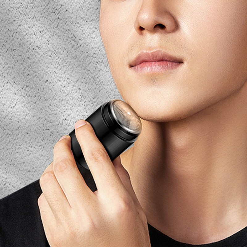 Mini Electric Beard Trimmer for Men Rechargeable Portable Travel Pocket