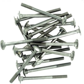 M5 (5mm x 45mm) Cup Square Carriage Bolt (Partially Threaded) - Stainless Steel (A2) (Pack of 10)