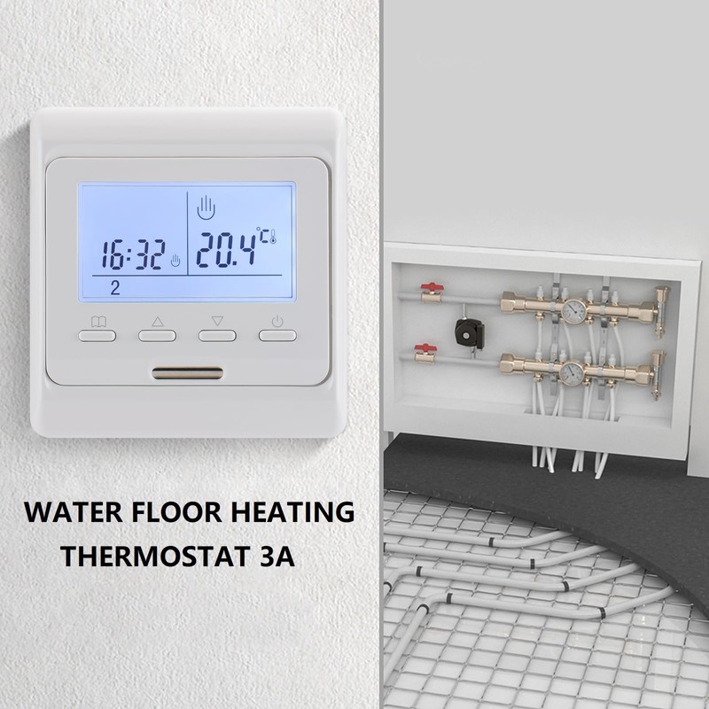 Wengart Home Thermostat WG806,AC230V 3A Weekly Programming 6 Time Periods