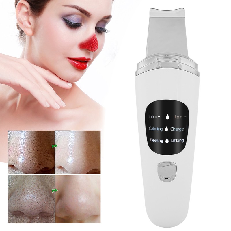 Face Skin Scrubber Vibration Face Peeling Machine Ultrasonic Exfoliating Skin‑Care