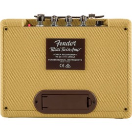 Fender Mini Deluxe Electric Guitar Amp, Portable Guitar Amp, 3 Watts, with 2-Year Warranty 7.48Dx11.42Wx3.54H Inches, Tweed