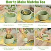Matcha Whisk Set,7 Pcs Matcha Set,Ceramic Bowl, Scoop & Holder,Matcha