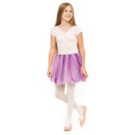 OVISSA Ballet Tights Girls School Tights For Kids Girls Strong Footed Soft Girls Ballet Tights School Uniform Dancing Sport 50 DEN With Microfibre 5-6 Years, White