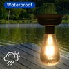 ELUTENG 4 Pack Solar Hanging Lights Replacement Top with Bulb