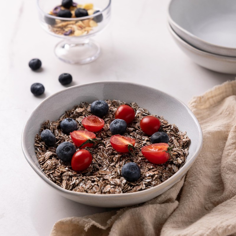 AmorArc Ceramic Cereal Bowls Set of 6, 24 oz Handmade