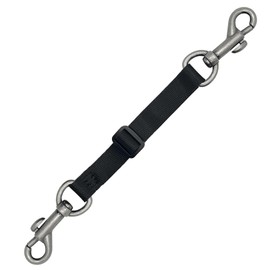 Dog Collar Safety Clip, Prong Collar Backup Clips with Dual Clasps,Double Ended Backup Clasp,Harness Collar Connectors