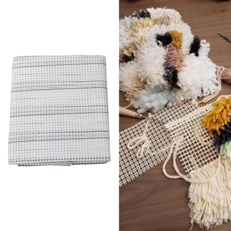 Latch Hook Canvas, Mesh Canvas Sheets Blank Rug Hooking Mesh