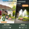 Lendro 4 Pack LED Solar Street Lights Outdoor Waterproof Dusk