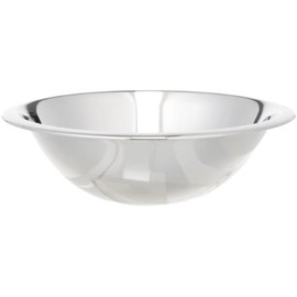 1-Quart Wide Rimmed Stainless Steel Mixing Bowl