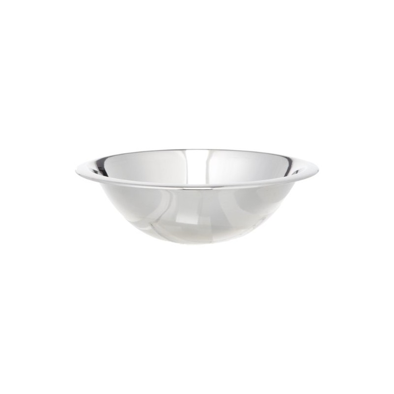 1-Quart Wide Rimmed Stainless Steel Mixing Bowl