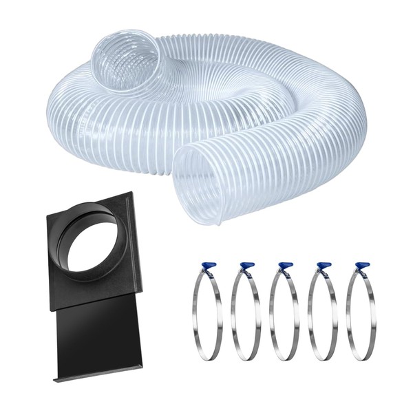 POWERTEC 6" x 10' Dust Collection Hose with Blast Gate