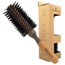 Regincós 20829 Round Hair Brush, Mixed Bristle Wood Body with Cork Handle, 16 Rows, 29/65 mm