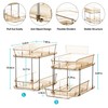 Delamu 2-Tier Under Sink Organizers and Storage, Multi-Purpose Stackable Bathroom