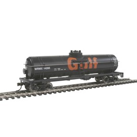 Walthers Trainline HO Scale Model 40' Tank Car with Metal Wheels - Gulf Oil Company,unisex-children, Pest Repeller v.23