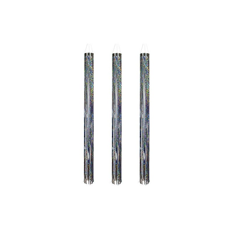 In the Breeze 9502 Silver Mylar Holographic Windsock (3 Pack)