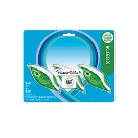 Paper Mate Liquid Paper DryLine Grip Correction Tapes, White Correction Tape 3 Count