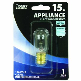 Feit Electric BP15T7N 15-Watt T7 Tubular Appliance Bulb, Clear