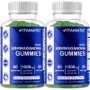 Vitamatic Ashwagandha Gummies 1500mg Serving 60 Vegan Gummies- 2 Pack