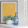 JASAI 18Oz Navy Blue Glass Soap Dispenser for Kitchen &