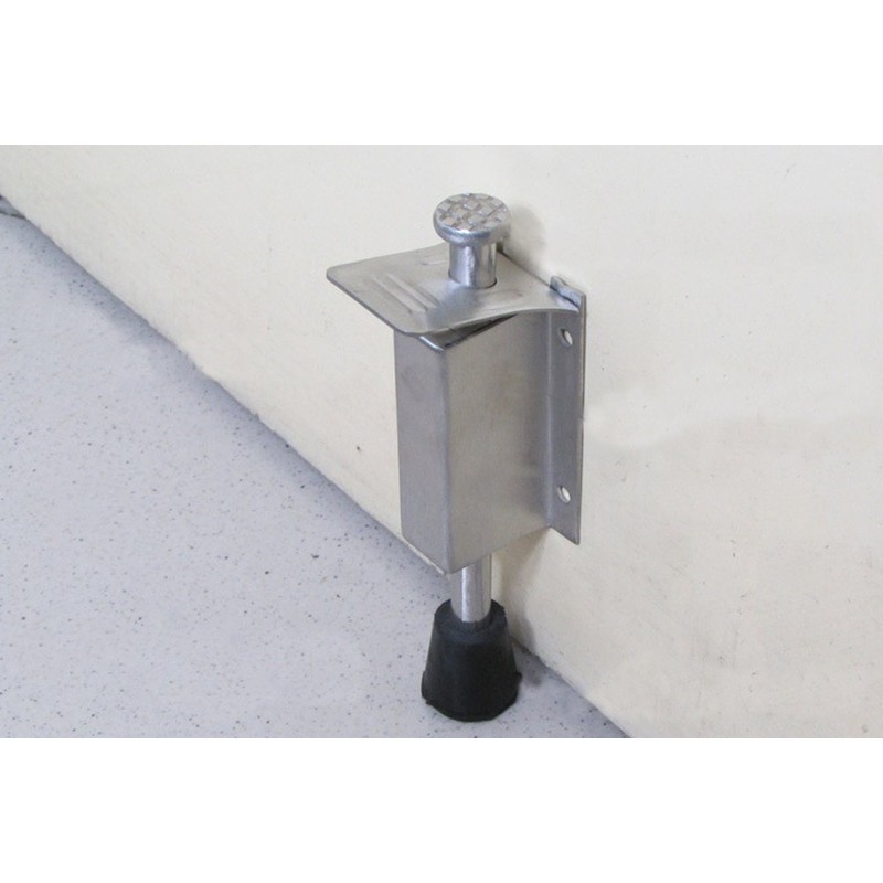 Advanced Stainless Steel Door Stopper Spring Loaded Telescopic Step On