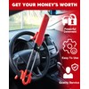 Tevlaphee Steering Wheel Lock Anti-Theft Car Device Heavy Duty Security