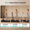 MoonFox Walking Pad Treadmill, 3 in 1 Under Desk Treadmills