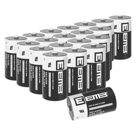 EEMB 20-Pack ER14250 1/2AA 3.6V Lithium Battery - Non-Rechargeable, Long-Life for Home Automation, Alarms, & More