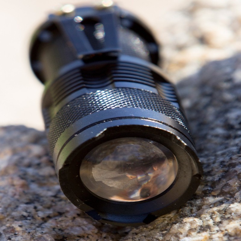 Best Black Compact Tactical Flashlight for Everyday Carry - Super