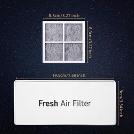 MCR66849208 MCR66849219 Filter Cover Decor for LG Refrigerator, Fresh Air Filter Cover Refrigerator Cover Decor Replacement LMXS28626M LFXS26566M LMXS28636S, etc.