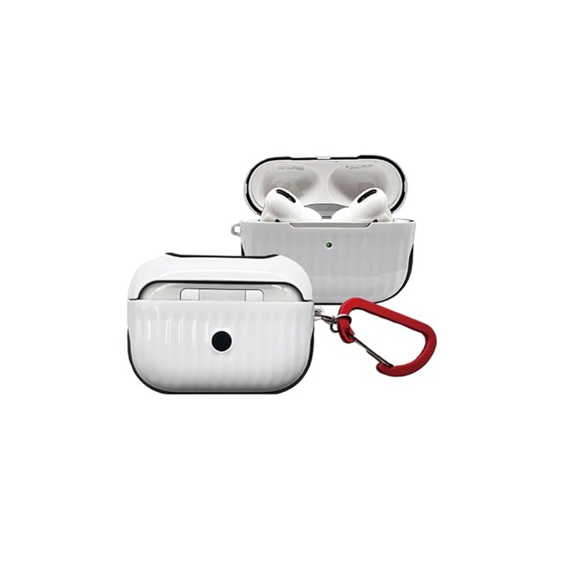 MAXIA MA-Pro2 Case with Carabiner, Mini Suitcase-Style AirPods Case, Wireless