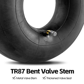 Heavy Duty 15x6.00-6" Inner Tube, Replacement 6.00/6.50-6 Lawn Mower Tire Tube with TR87 Bent Valve Stem for Snow Blower, Yard Tractors, Wheelbarrows, Go Kart, Golf Cart, ATV 2 Pack