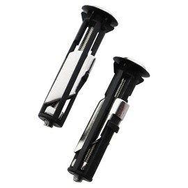 CTWHA 1 Pair Toilet Cover Fixing Screws New M5 Locking Stainless Steel Nut Fitting Expansion Top Mounting Bolt 2.83 Inch Long Toilet Seat Maintenance Part